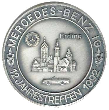 MERCEDES BENZ ORIGINAL ENAMEL PIN BADGE MADE IN WEST GERMANY 50IES MB S SL  NOS